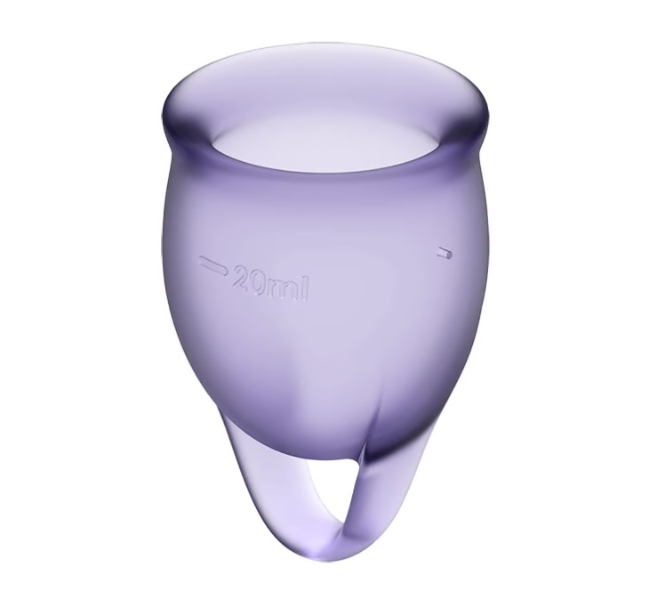 Featuring a playful forest design, these hygienic, medical g... Satisfyer - Feel Confident Menstrual Cup - Lilac photo-4