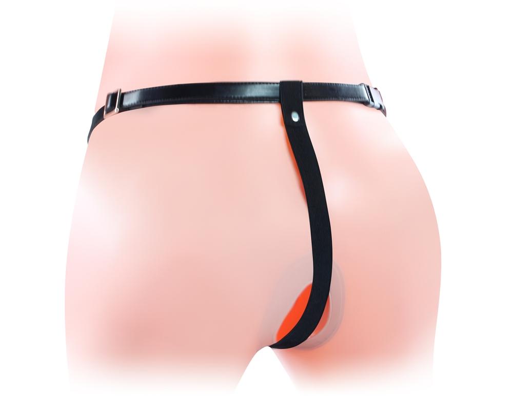Unisex hollow double penetrator 6 inch. &nb... Lovetoy - Unisex Hollow Double Strap On - Flesh photo-2