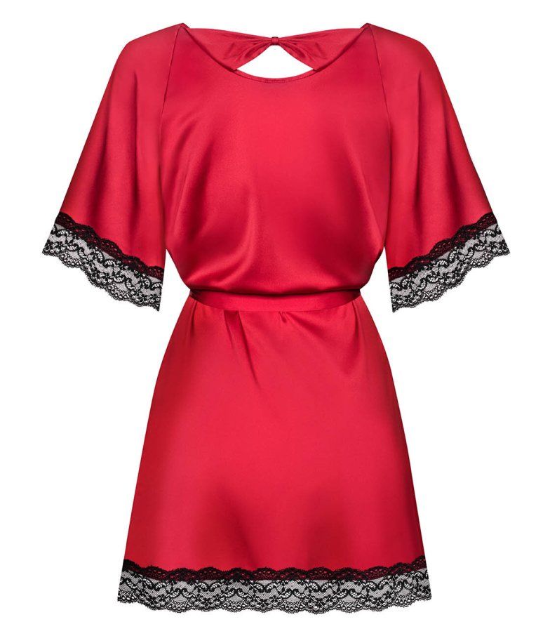 After a lovely night, it's time for a lovely morning! Ar... Obsessive - Sensuelia Robe - Red - S/M photo-8