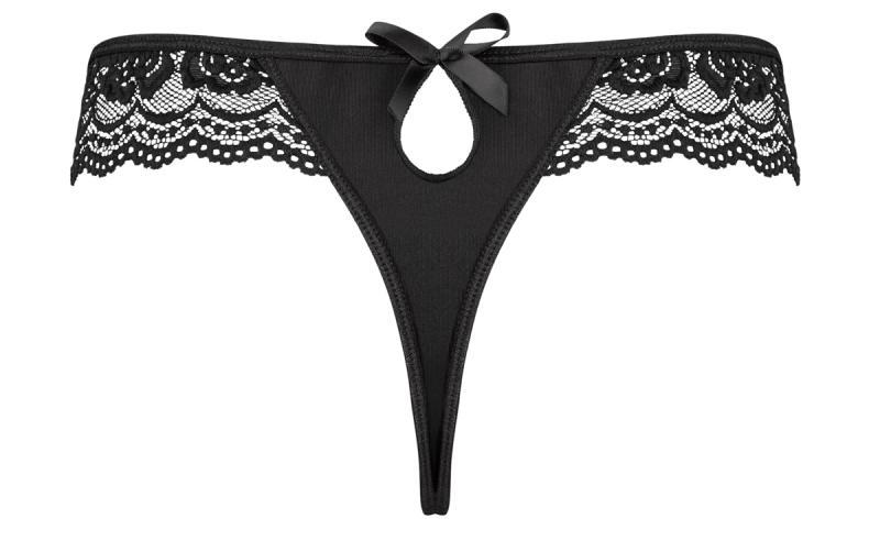 Make your lingerie collection even more complete with this b... Underneath - Coco Thong Set 3 pcs - Black - L/XL photo-11