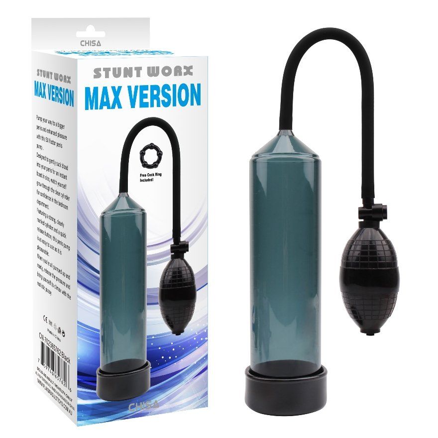 Hand-Actuated Enlargement, Phthalates and Latex Free.
Mater... Chisa - MAX Version Male Pump - Black photo-2