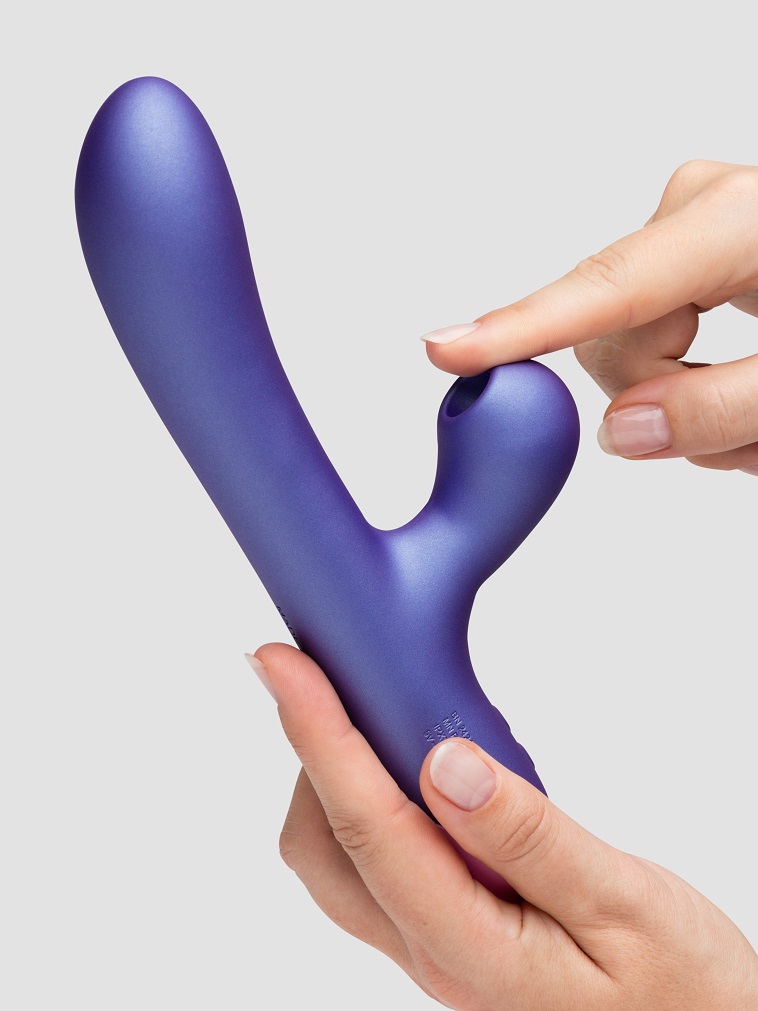 ROMP Pulse is a rabbit vibrator with Pleasure Air clitoral s... Romp - Pulse Suction Rabbit Vibrator - Purple photo-2