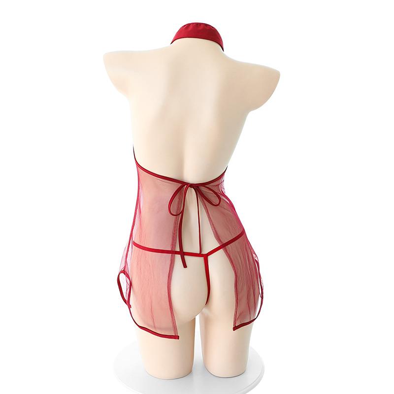 Backless Cheongsam
Size: One size, suits M-size
Package in... Costume Garden - GB-557 Transparent China M - Red photo-2