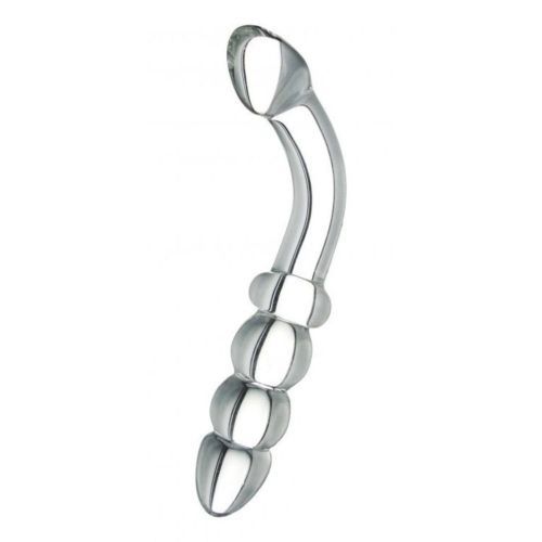 Both versatile and alluring, Hamsa offers two contrasting sh... Prisms Erotic Glass - Hamsa G-Spot Wand - Clear photo-4