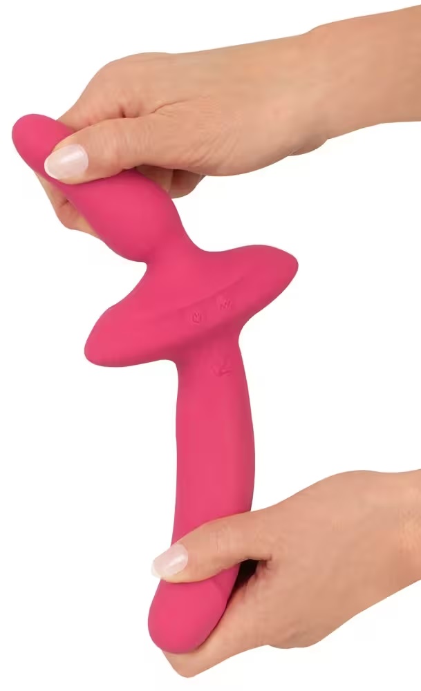 The handy double for every erotic occasion!
The 2in1 Vibrato... Couple Choise - 2in1 Vibrator w Butt Plug - Pink photo-2