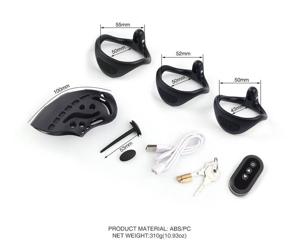 Experience triple electrostimulation with the Nautilus Estim... Sevanda - Nautilus E-stim Chastity Cage photo-13