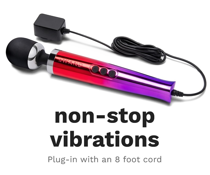 Experience the enhanced version of the acclaimed Le Wand Die... Le Wand - Die Cast Plug-In Massager - Rainbow photo-4