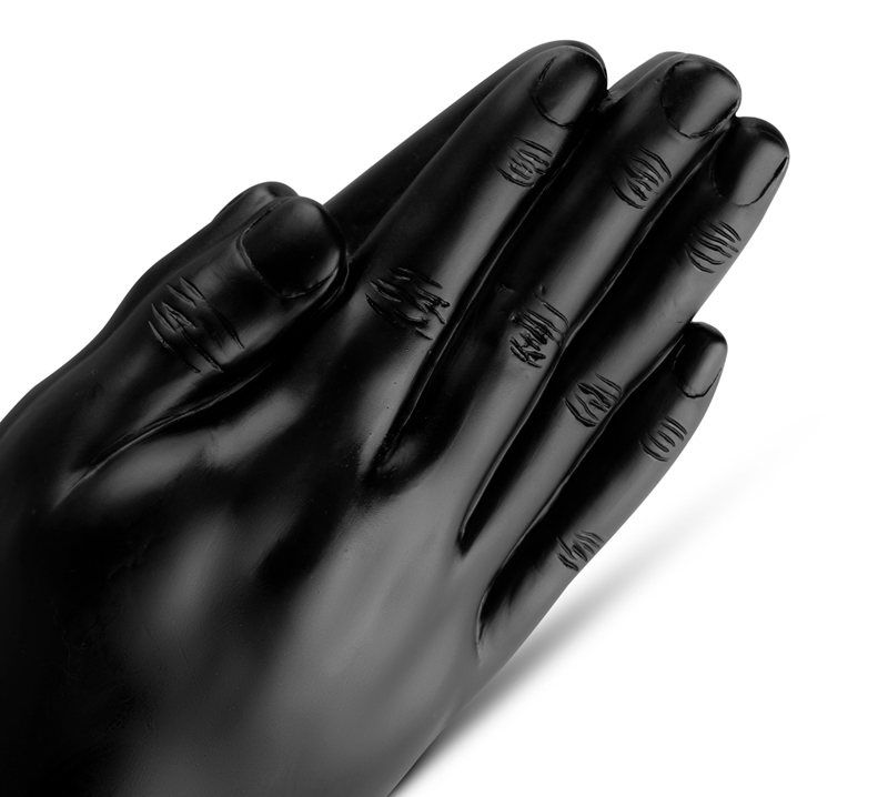 Take on the challenge with the Double Trouble Fisting Dildo ... BUTTR - Double Trouble Fisting Dildo - Black photo-2