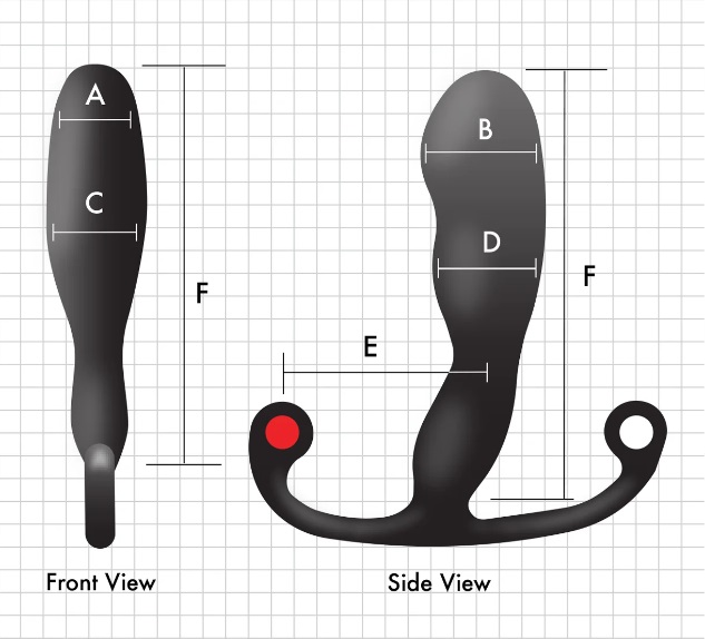 Silicone coated for the utmost comfort
Angled head for more ... Aneros - Helix Syn Trident Prostate Massager - Black photo-6