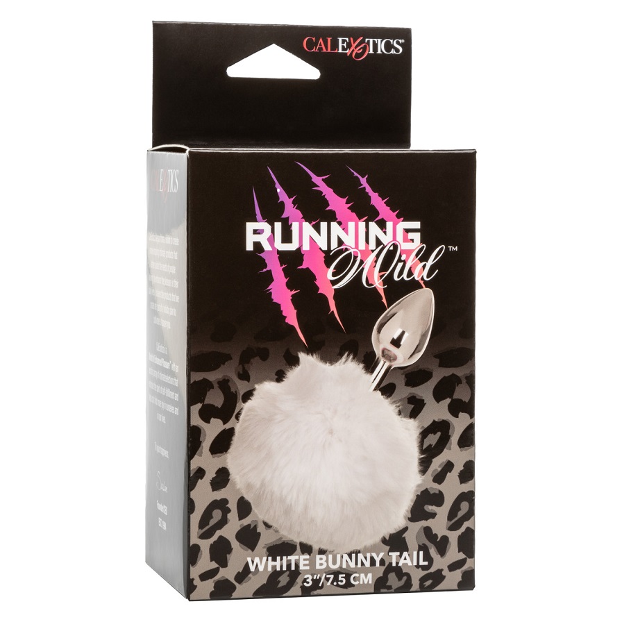 Play free with the Running Wild Bunny Tail, a sleek and soph... CEN - Running Wild Bunny Tail Plug - White photo-6