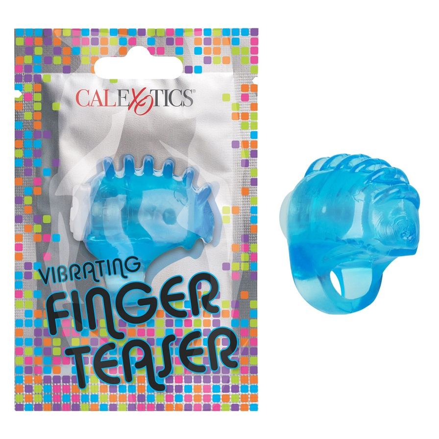 Bring back the art of foreplay with the teasing Vibrating Fi... CEN - Vibro Finger Teaser - Blue photo-5