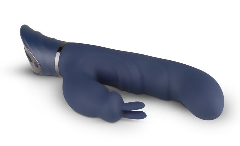 Stimulate all your sensitive spots at the same time with the... Easytoys - Midnight Rabbit Vibe - Blue photo-3