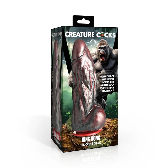 Dive into your wildest fantasies with the King Kong Dildo! T... Creature Cocks - King Kong Dildo - Black/Red photo-9