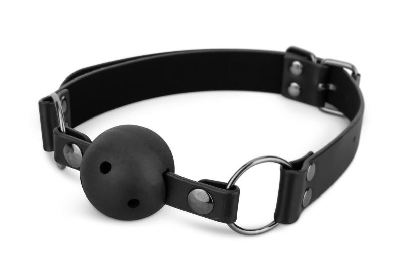 Discover the ultimate control and submission with this set o... Bedroom Fantasies - Ball Gags 3 pcs - Black photo-4