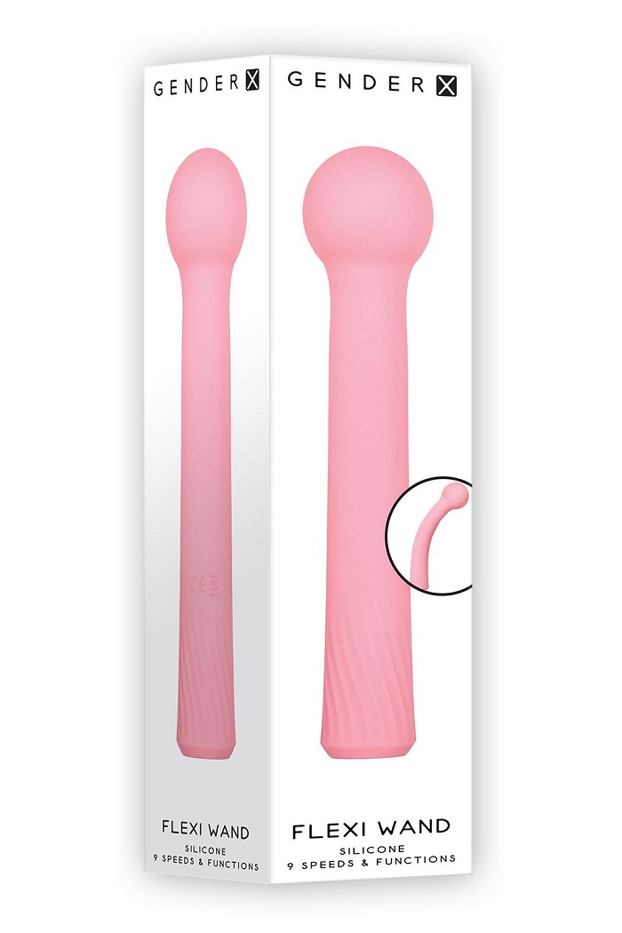 Ultimate flexibility in a powerful wand! This versatile toy ... Gender X - Flexi Wand Vibrator - Pink photo-10