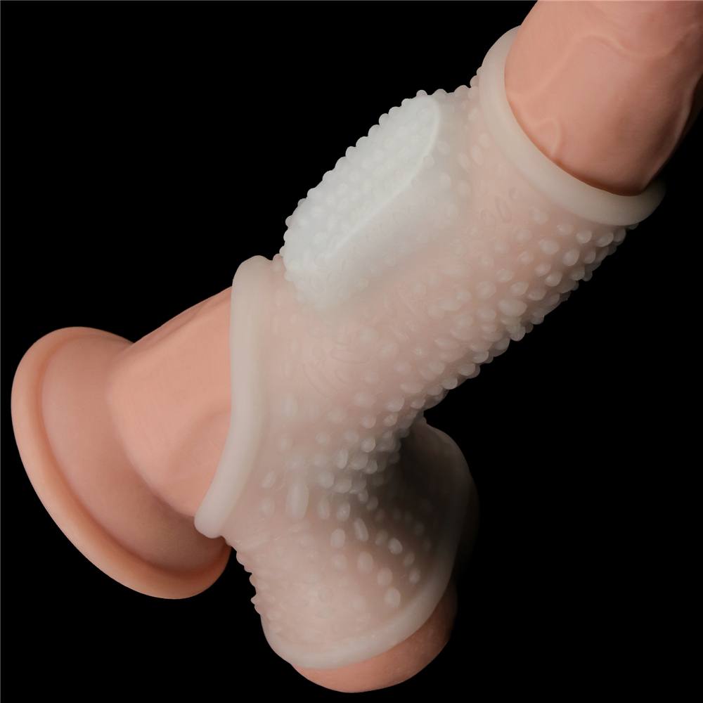Knights Ring is a great choice for individuals and partners ... Lovetoy - Knights Drip Vibro Scrotum Ring - White photo-2
