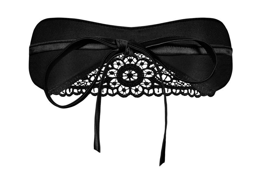 Wanna play a role of a mysterious temptress? You don’t need ... Obsessive - Satinia Mask - Black photo-3