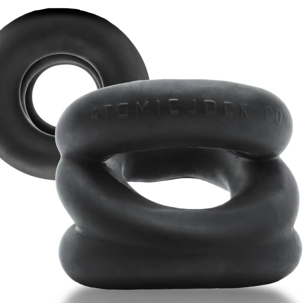 Z-BALLS NIGHT EDITION is three zig-zag rings for your shaft ... Oxballs - Z-Balls Ballstretcher - Night Black photo-6