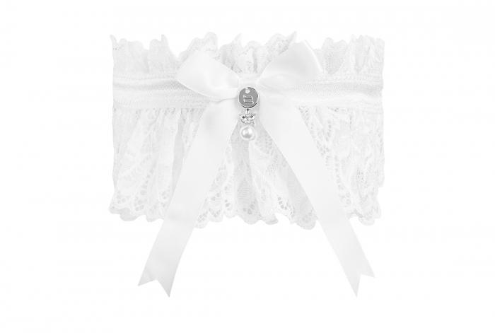 It’s a timeless and unique wardrobe element – classic lace a... Obsessive - Amor Blanco Garter - White photo-5