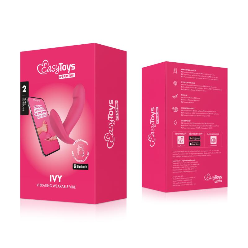 This Wearable Vibrator is perfect for stimulation of multipl... Easytoys - Ivy APP EasyConnect Wearable Vibe - Pink photo-11
