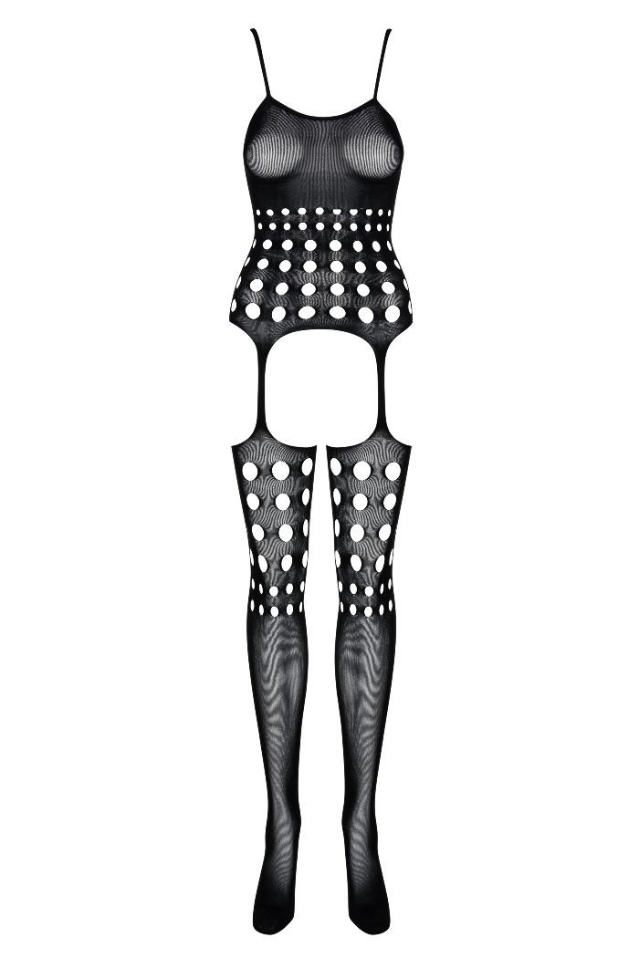 Hot bodystocking!
bodystocking decorated with a round notch... Obsessive - Bodystocking G310 - Black - S/M/L photo-7