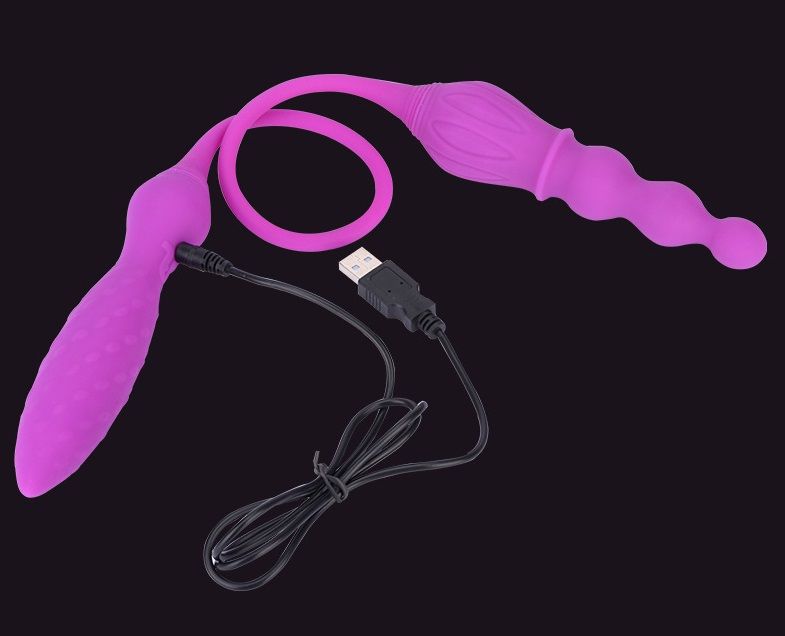 Mini Double ended vibrator with optional removable dildo she... Adrien Lastic - 2X Double Ended Vibrator photo-13