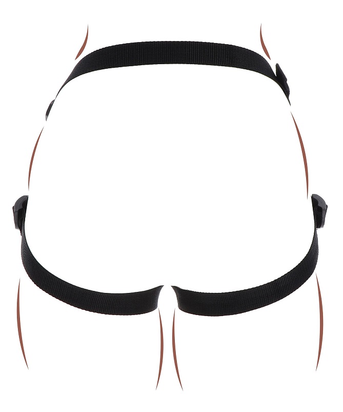 This TOYJOY Get Real Harness is designed for ultimate rolepl... ToyJoy - Strap-On Harness - Black photo-4