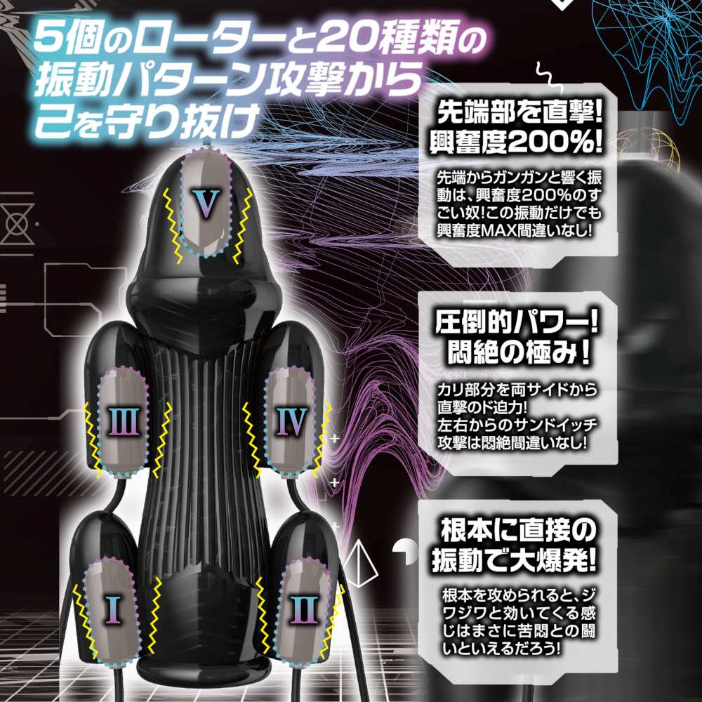Command! Experience the unexplored zone!
Protect yourself fr... Love Factor - Vibration Bluster V - Black photo-4