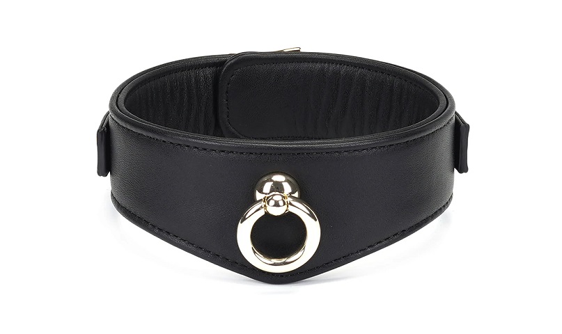 The design elements of dignity, elegance and extravagance ha... Liebe Seele - Leather Curved Collar - Dark Secret photo-3