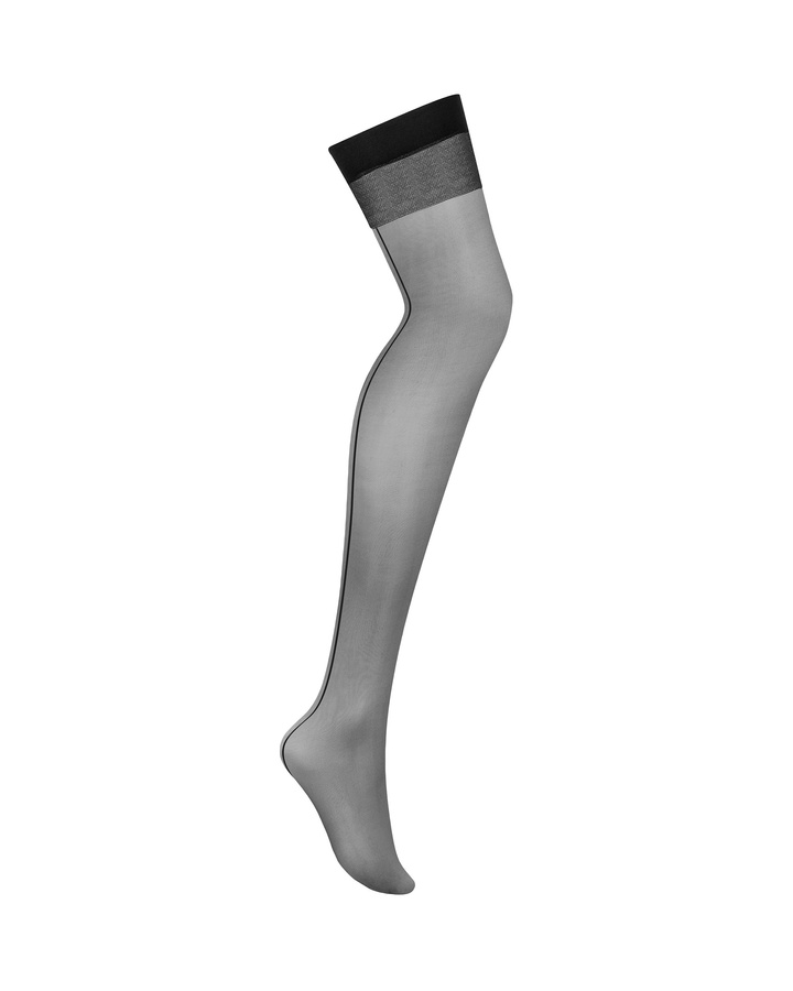 Do you like accessories that focus on classic solutions? Do ... Obsessive - S822 Stockings - Black - XS/S photo-3