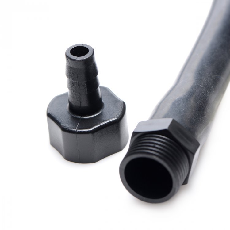 Long, smooth, and flexible for the ultimate deep anal cleans... CleanStream - 20" Silicone Nozzle Enema - Black photo-6