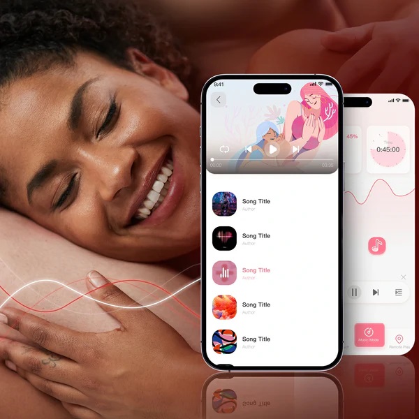 Melody’s unique design fits inside your panties and stays pe... Honey Play Box - Melody Sensing Balls App Dual Vibrator - Watermelon Red photo-4