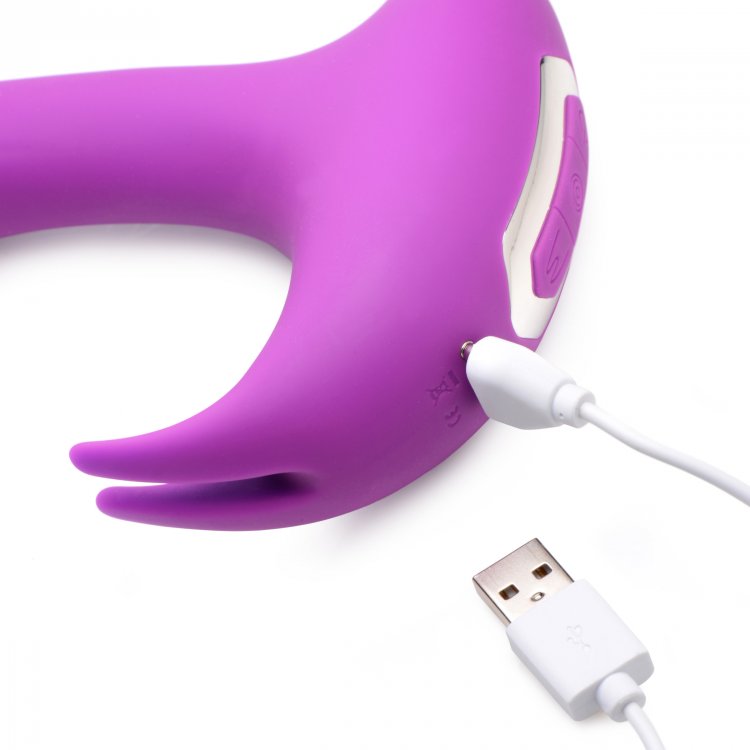 A myriad of intense stimulations for endless options of play... Inmi - 12X Lux Rocker Pulsing Vibe - Purple photo-9