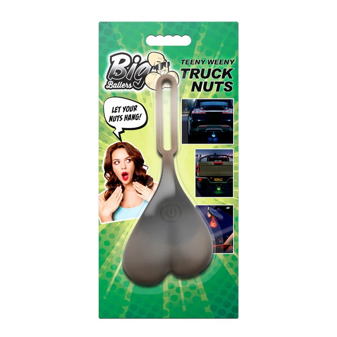 Introduce a dash of humor to your daily commute or surprise ... Big Ballers - Teeny Weeny Truck Nuts - Black photo-7