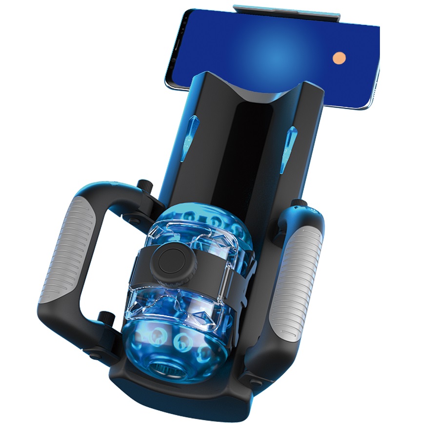 A rechargeable electric piston masturbator with a convenient... NPG - Onaho Automatic Stroker - Black photo-2