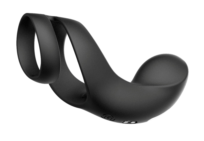 Benedict comes with a motor sure to leave you weak in the kn... SVAKOM - Benedict Double Ring Perineum Stimulator - Black photo-6