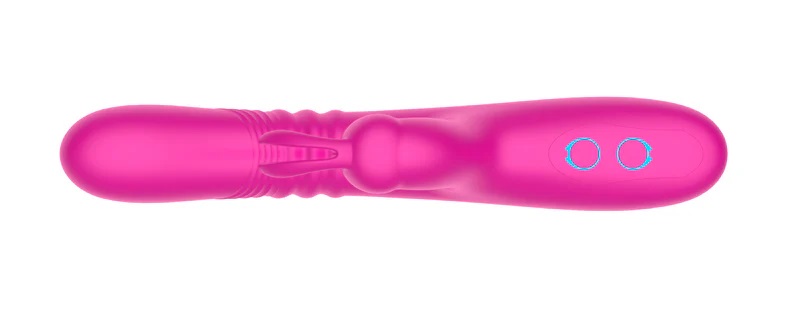 Triple-Action Stimulations: Thrusting and Vibrati... Secwell - Bunny Thrusting Rabbit Vibrator - Pink photo-7