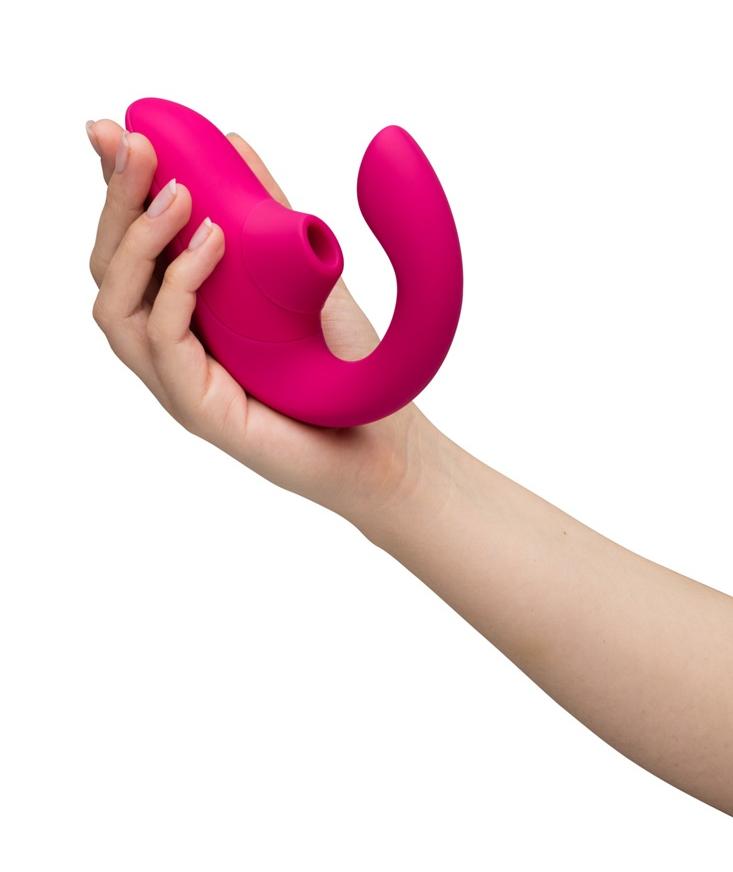 Blend is Womanizer’s easy-to-use rabbit vibrator made for si... Womanizer - Blend Air Rabbit Vibrator - Pink photo-2