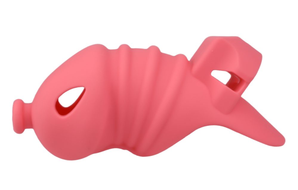 Cage high: 107mm &n... FAAK - Long Resin Chastity Cage - Red photo-10