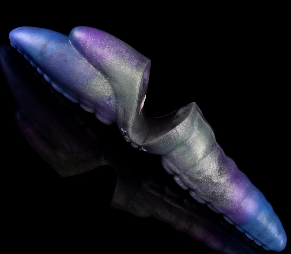 Material: silicone
Intotal L: 13cm
Outer Diameter: 4.8cm&nbs... FAAK - Tentacle Vibro Finger Sleeve - Galaxy photo-11