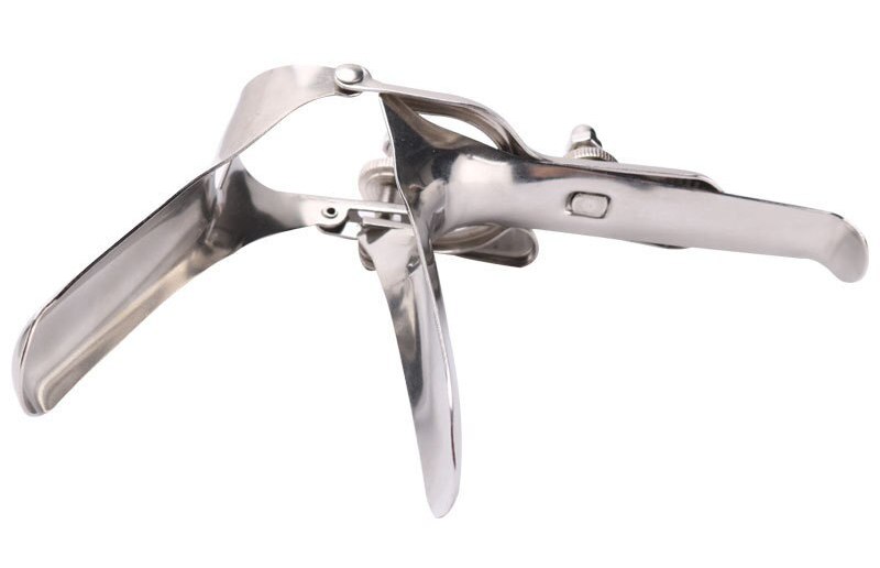 Stainless steel vaginal speculum with long handle MT - Vaginal Speculum Long - Silver photo-5