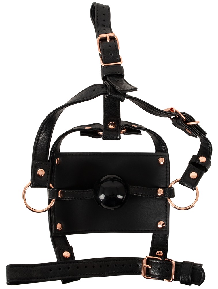 Bad Kitty - Head Harness w Gag - Black 照片-2