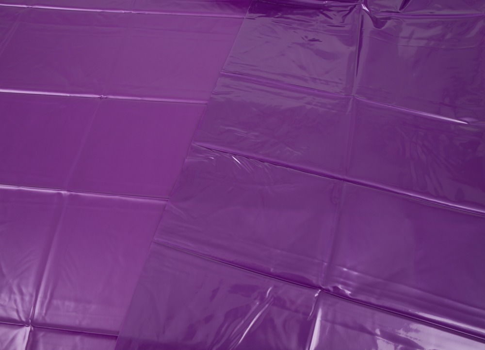 Perfect for slippery erotic fun!
This vinyl bed sheet from ... FC - Vinyl Bed Sheet - Purple photo-3