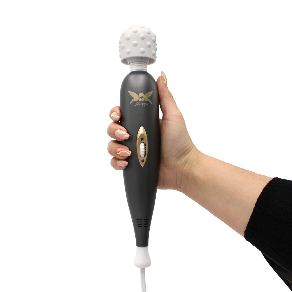 Extremely powerful Pixey Exceed v2 – Anthracite/Gold, compac... Pixey - Exceed Wand Massager photo-2