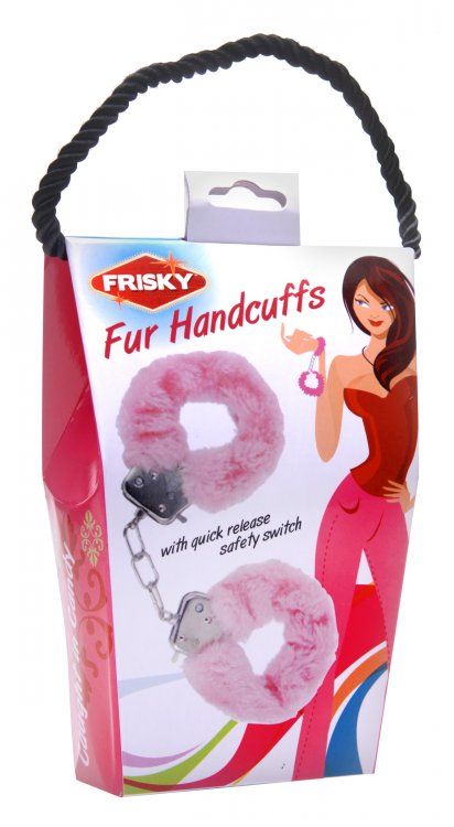 Submit, comply, and consent to a sexual unfolding as your lo... Frisky - Fur Lined Handcuffs - Pink photo-3