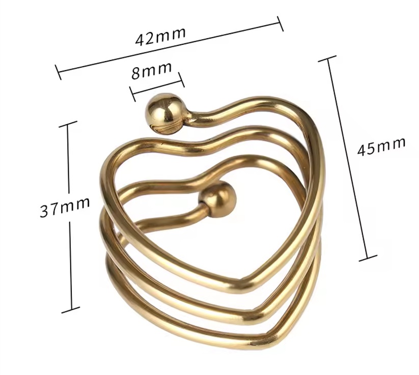 Heart shaped delay ejaculation metal cock ring
Material: St... MT - Heart Shaped Cock Ring - Gold photo-6