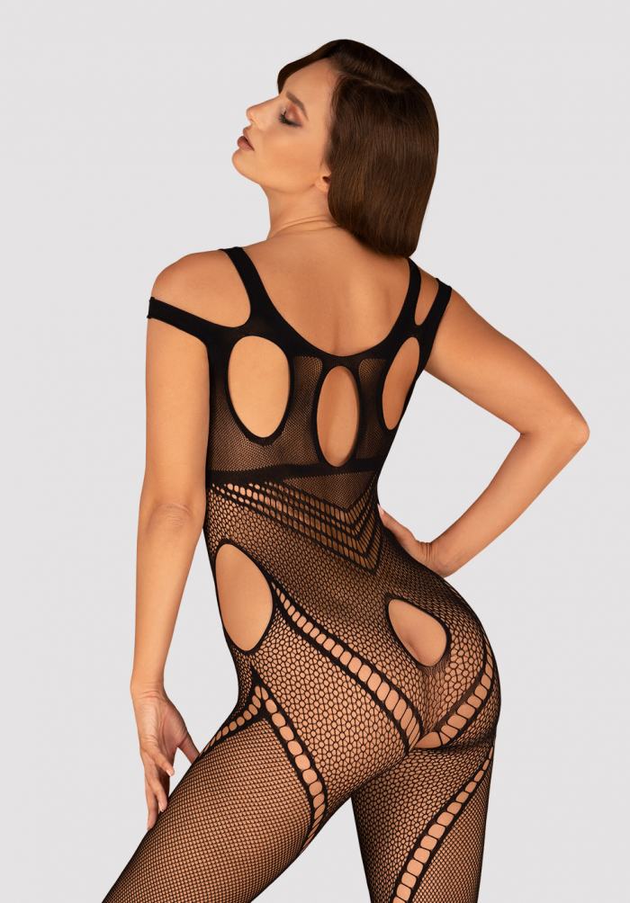 A very seductive and spicy bodystocking model with lots of s... Obsessive - Bodystocking G322 - Black - S/M/L photo-6