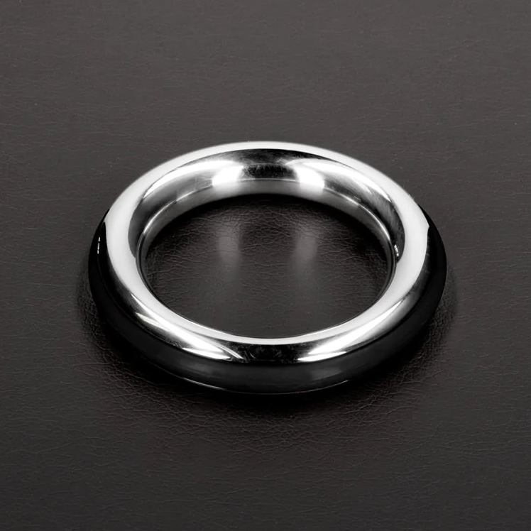Made from stainless steel, this cockring is designed with co... Steel - Cazzo Tensions Metal Ring 45mm - Black photo-2