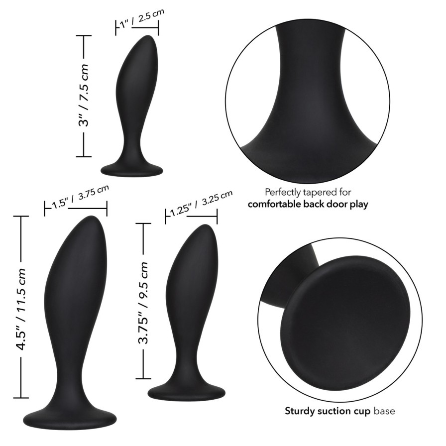 Open yourself up to a world of thrilling anal pleasure with ... CEN - Anal Curve Kit - Black photo-15