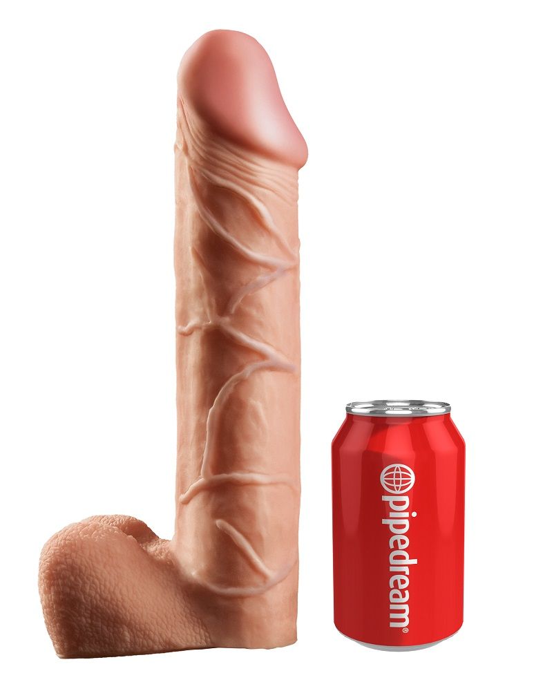 When size matters and you’re looking for an extreme hollow-s... King Cock - Hollow Strap On 12″ - Flesh photo-6